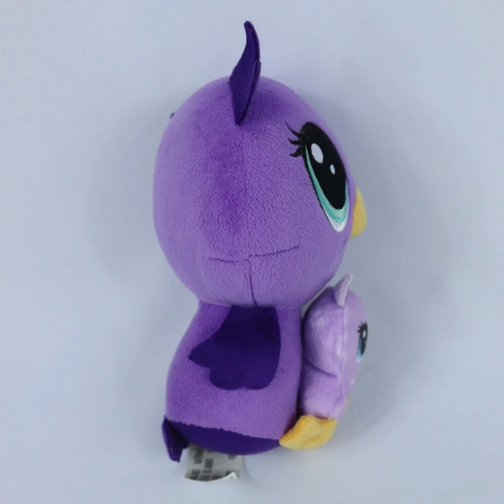 Littlest Pet Shop Plush Pairs Lilac & Owlette Nocturna Owl Purple LPS Hasbro